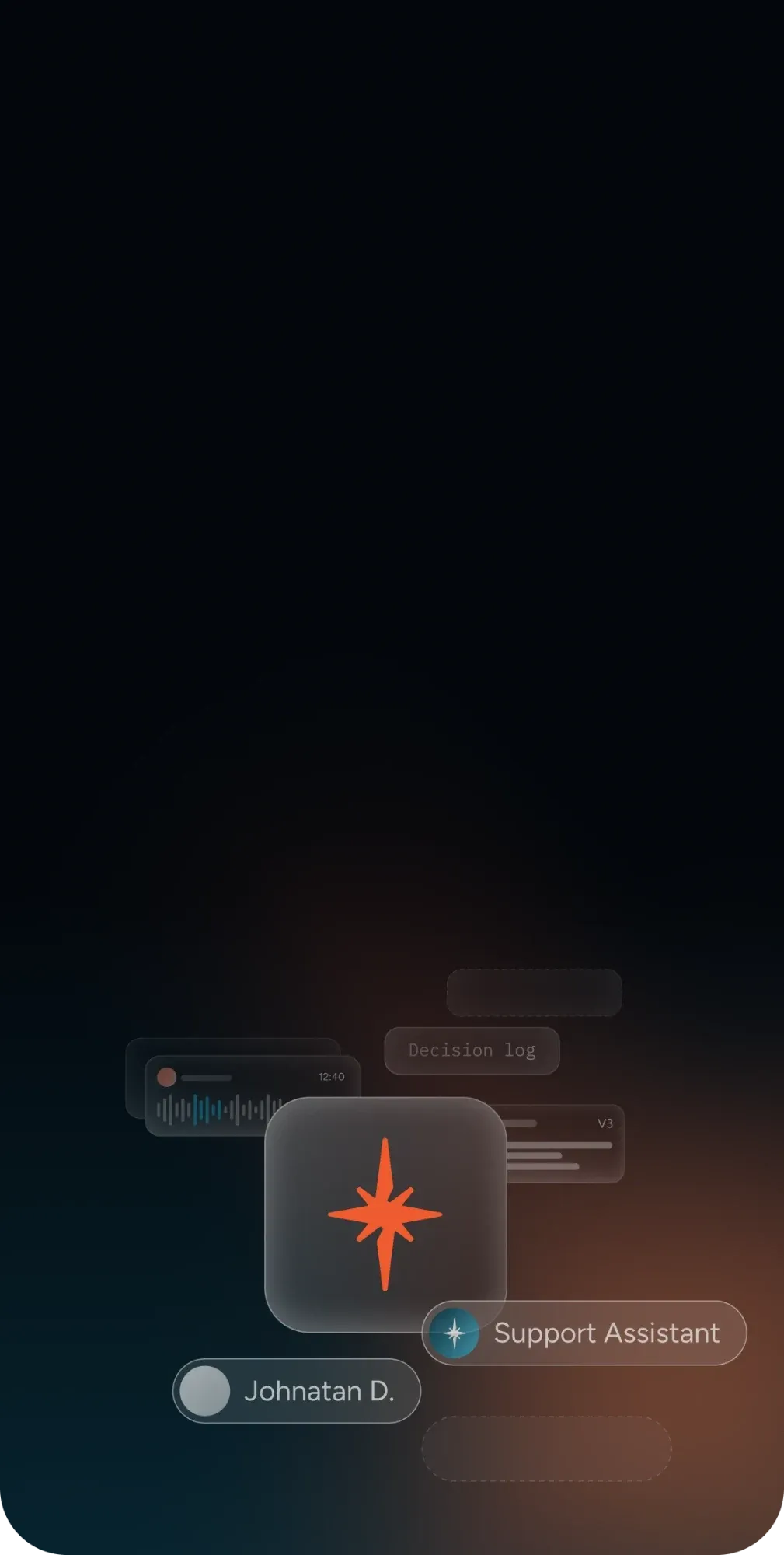 Never lose employee context hero backdrop for a phone